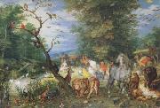 BRUEGHEL, Jan the Elder The Animals entering thte Ark (mk08) oil painting on canvas